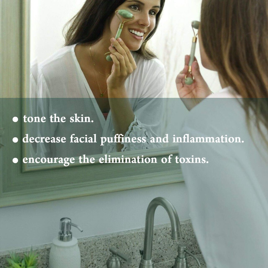 Alat Pijat Wajah Jade Roller