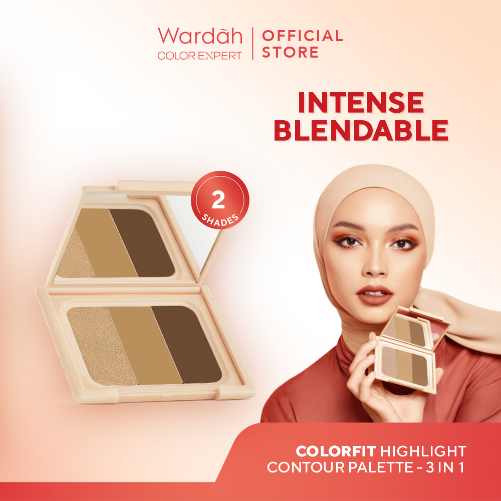 Wardah Colorfit Highlight Countour Palette - 02 Medium