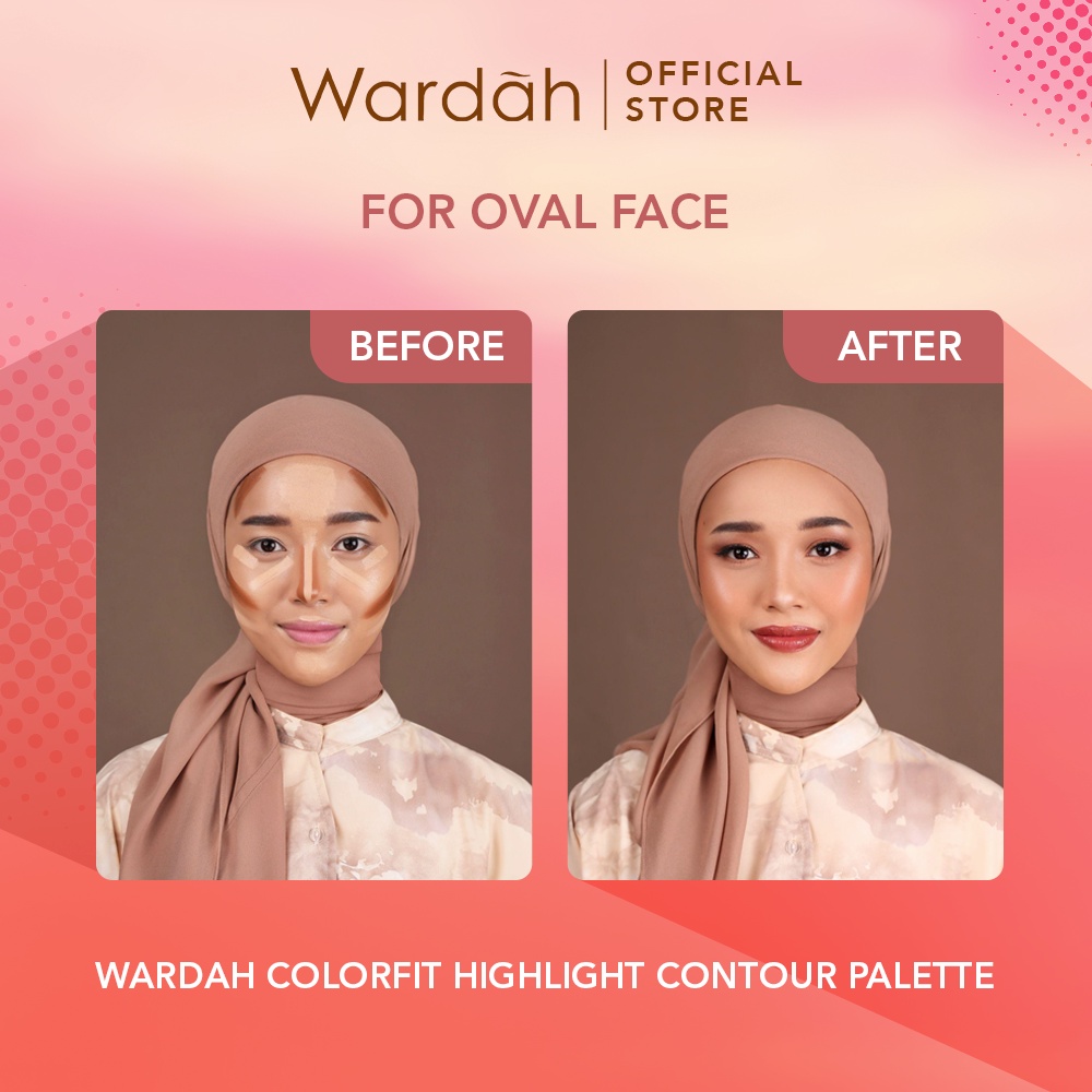 Wardah Colorfit Highlight Countour Palette - 02 Medium
