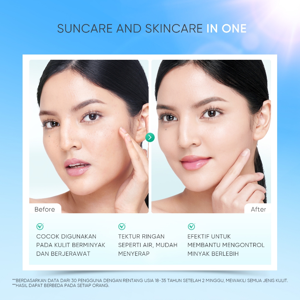 Skintific Aqua Light Daily Sunscreen SPF 35 PA+++ 30gr