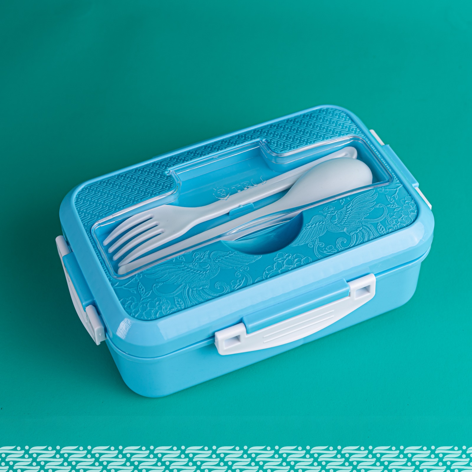 TRI J - Lunch Box 4in1 + Sendok dan Garpu