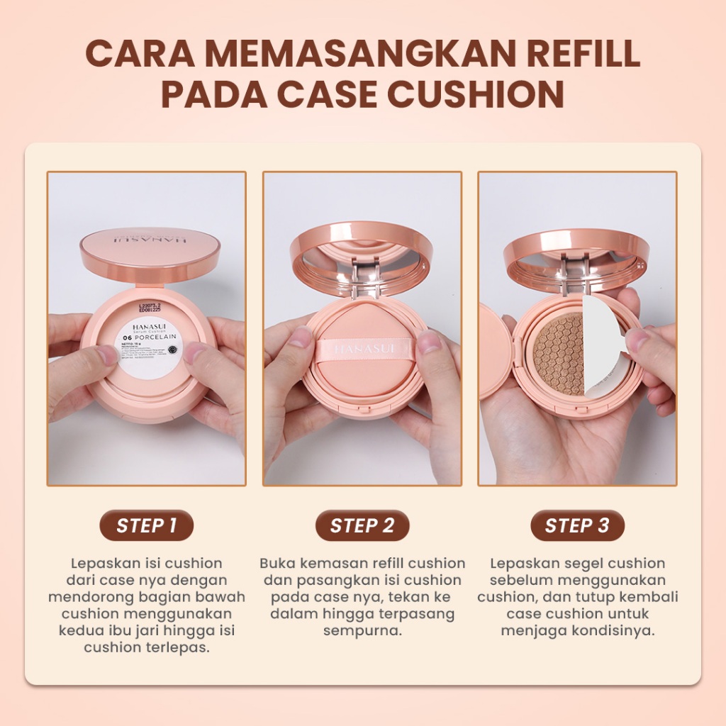 Hanasui Serum Cushion REFILL 15gr - 01 Light