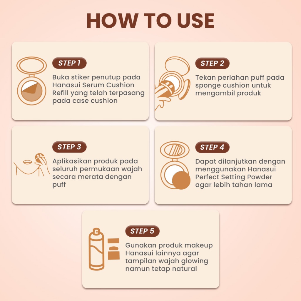 Hanasui Serum Cushion REFILL 15gr - 01 Light