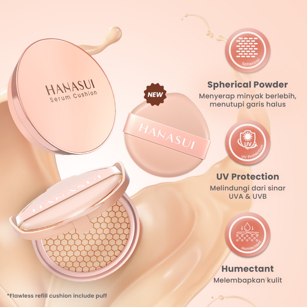 Hanasui Serum Cushion REFILL 15gr - 02 Natural