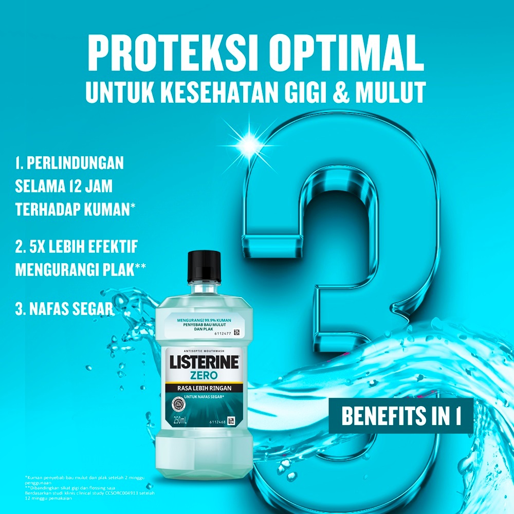 Listerine Antiseptic Mouthwash - Zero 250ml
