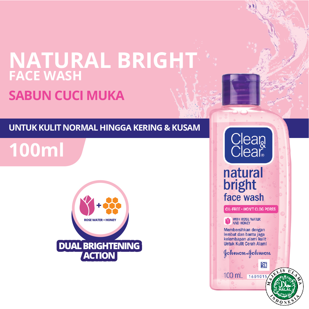 Clean & Clear Natural Bright Face Wash 100ml Clean & Clear Natural Bright Face Wash 100ml