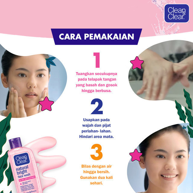 Clean & Clear Natural Bright Face Wash 100ml