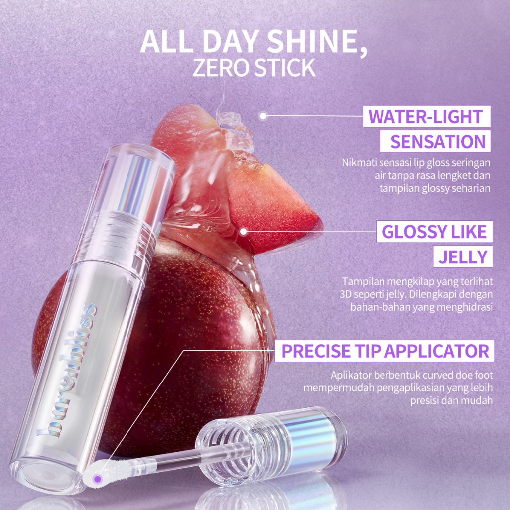 BNB Barenbliss Plum Makes Plumping Lip Gloss 2.5gr - 01 Bare