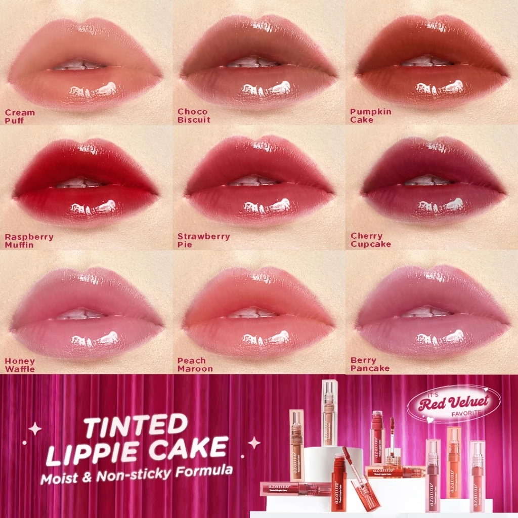 Azarine Tinted Lippie Cake 2.9ml - 07 Honey Waffle (PINKISH NUDE)