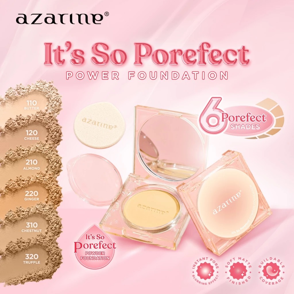 Azarine It's So Porefect Powder Foundation 8gr - 310 Chestnut
