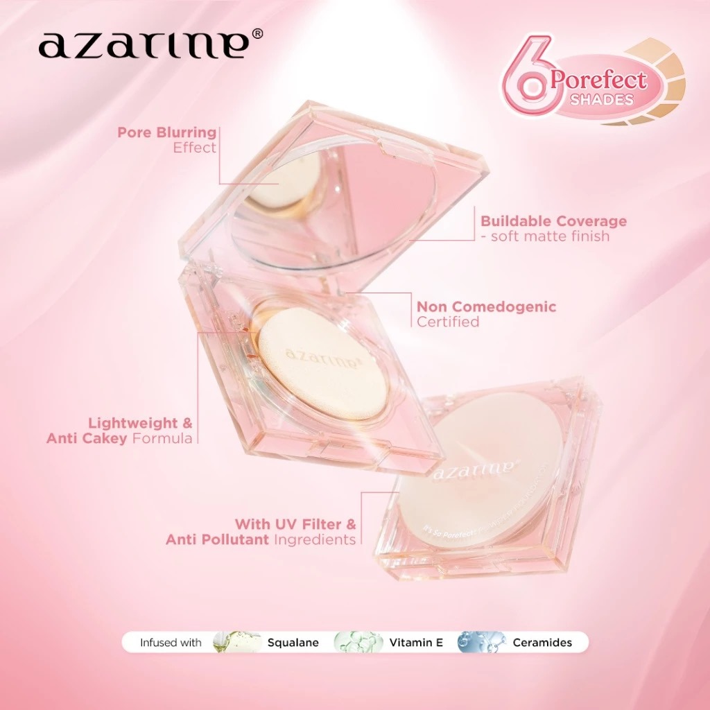 Azarine It's So Porefect Powder Foundation 8gr - 310 Chestnut