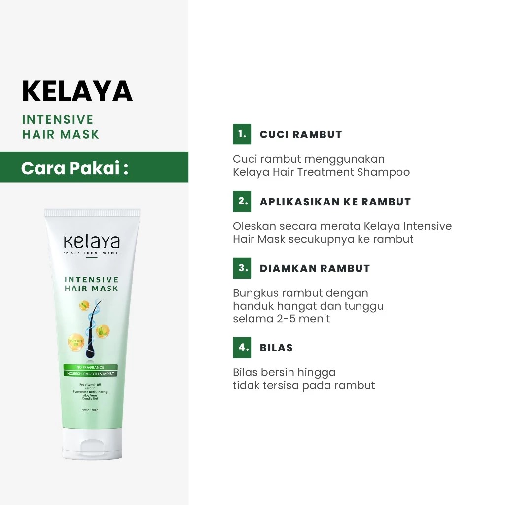 Kelaya Hair Treatment Intensive Hair Mask 190gr