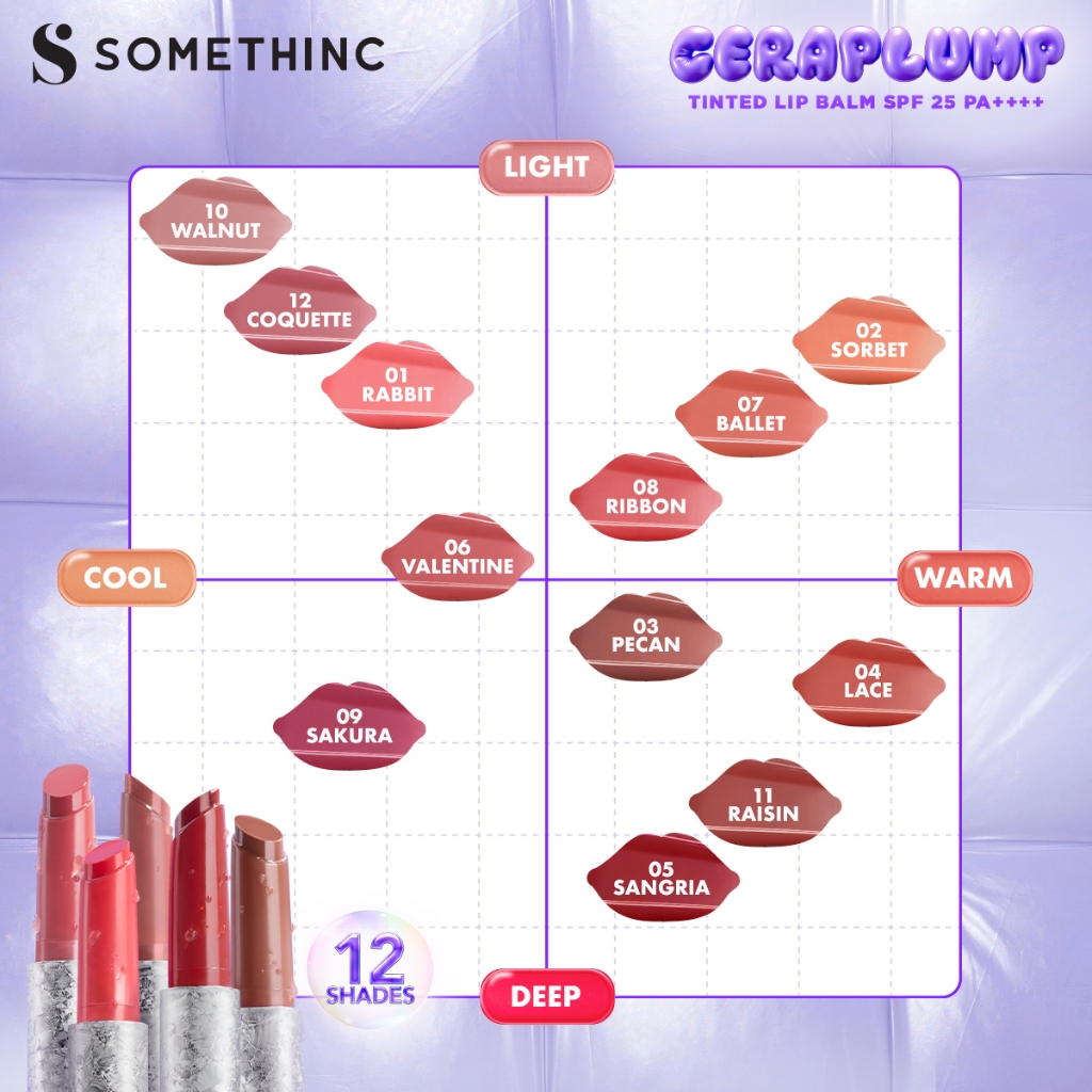 Somethinc Ceraplump Tinted Lip Balm SPF25 PA++++ 2gr - 02 Sorbet
