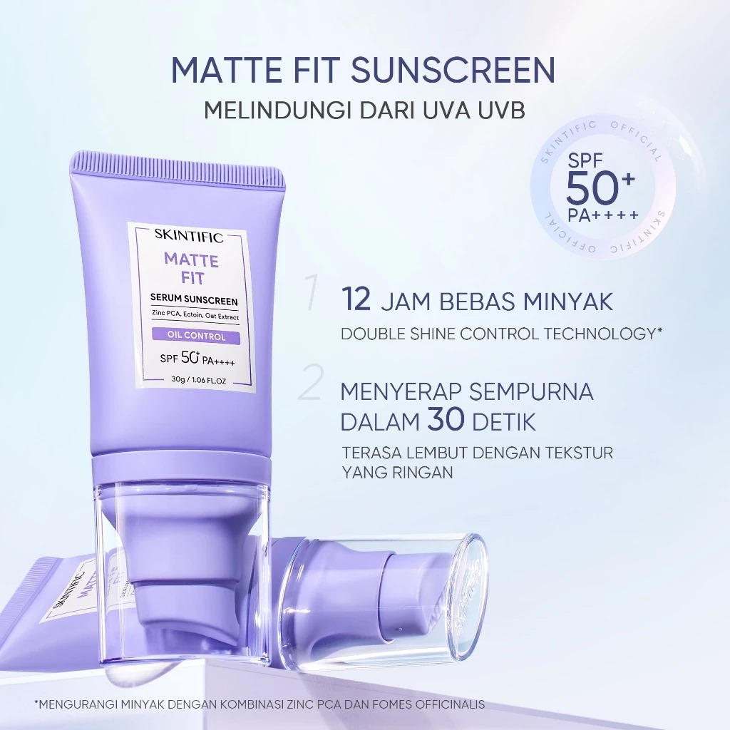 Skintific Matte Fit Serum Sunscreen SPF50+ PA++++ 30gr
