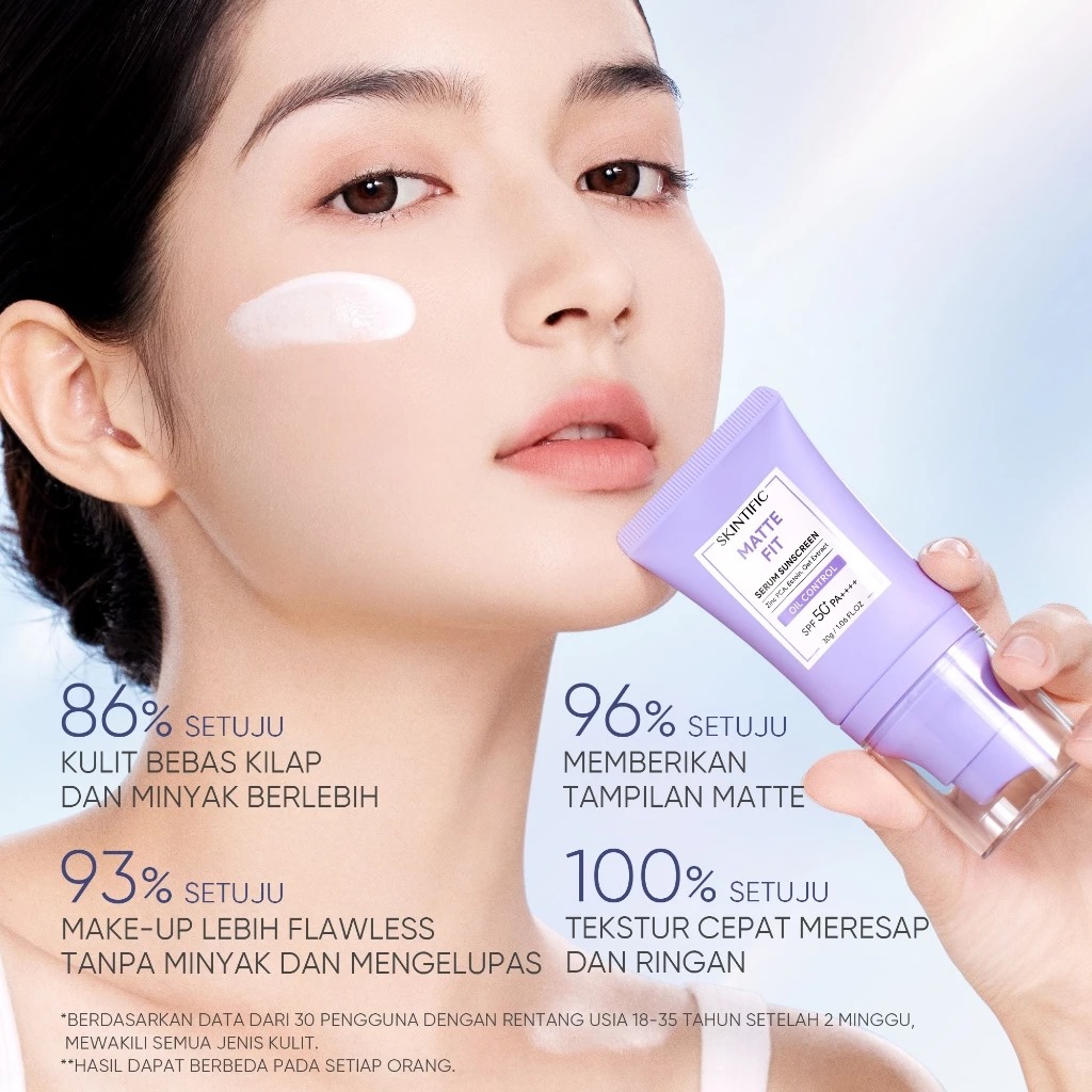 Skintific Matte Fit Serum Sunscreen SPF50+ PA++++ 30gr