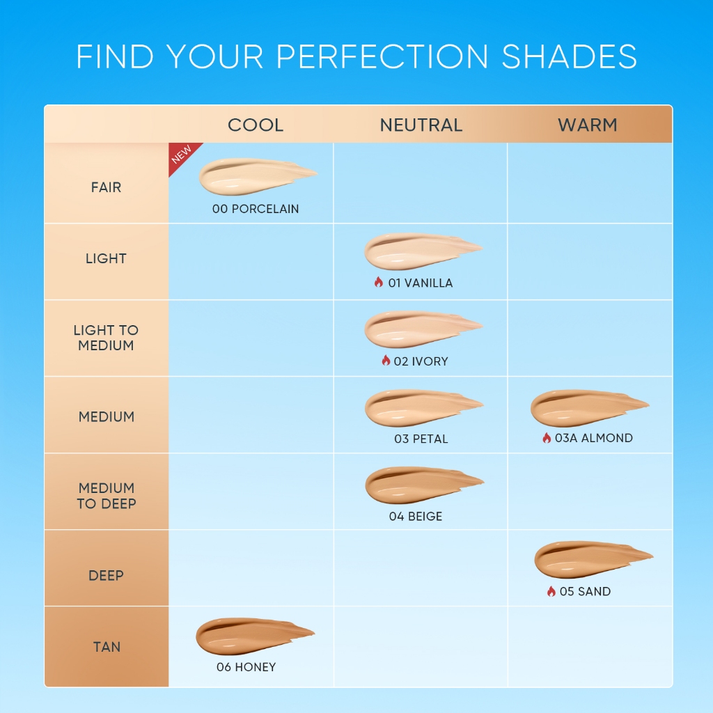 Skintific Perfect Stay Velvet Matte Cushion Refill - 00 Porcelain