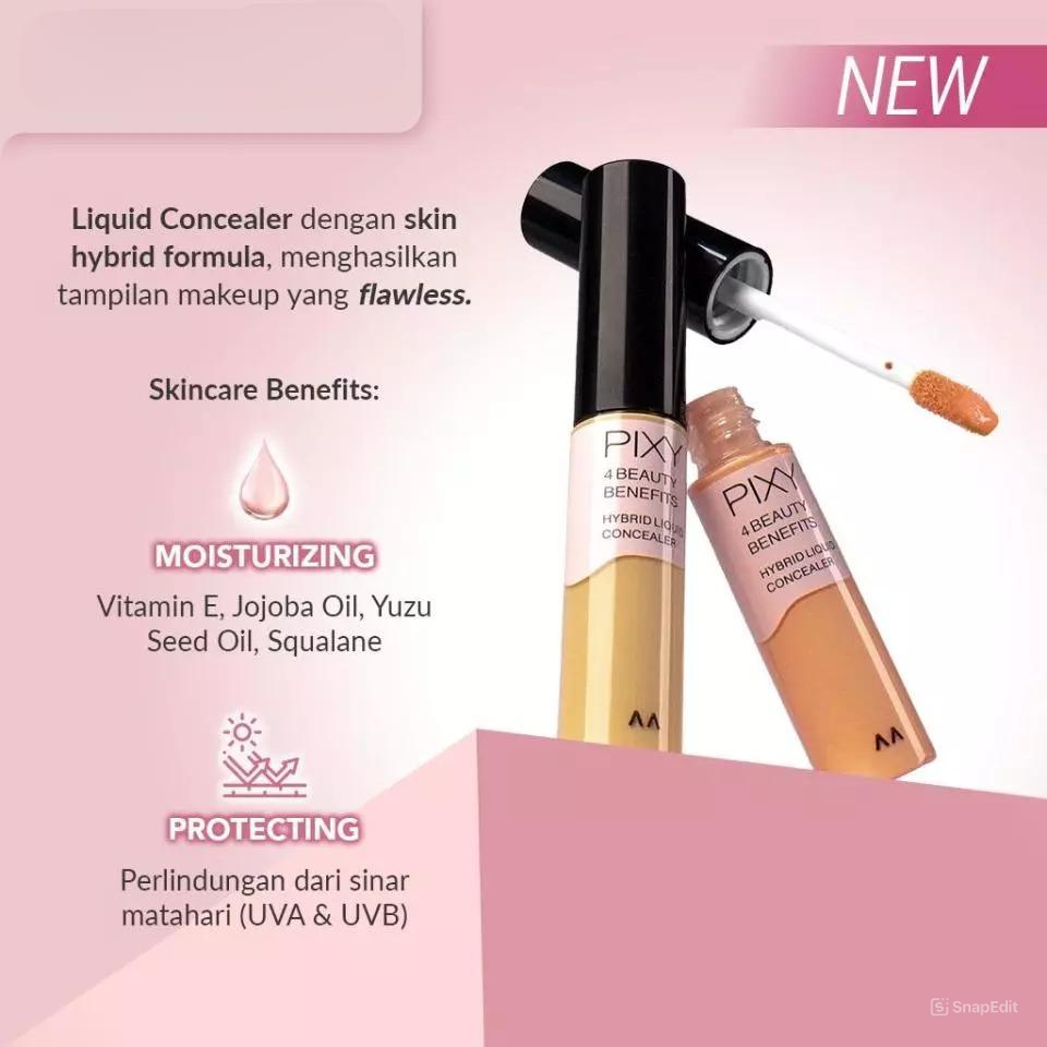Pixy 4 Beauty Benefits Hybrid Liquid Concealer - 02 Orange Beige