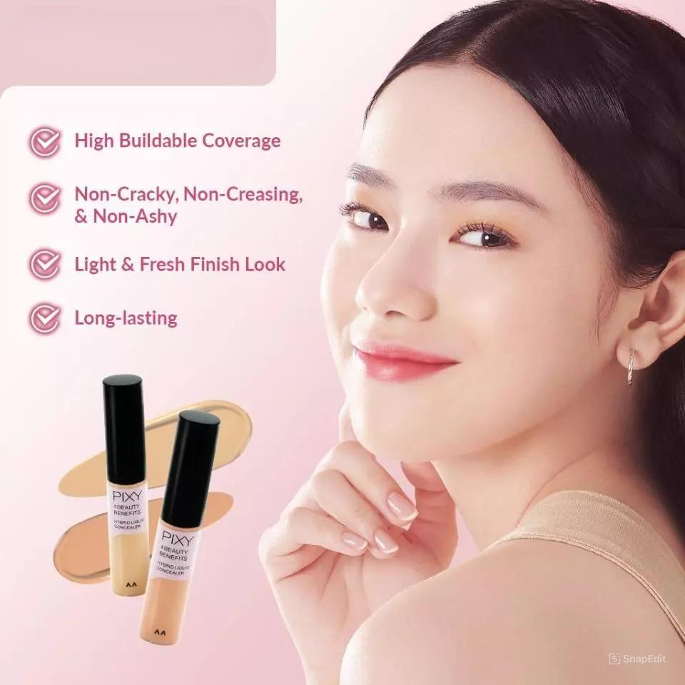 Pixy 4 Beauty Benefits Hybrid Liquid Concealer - 02 Orange Beige