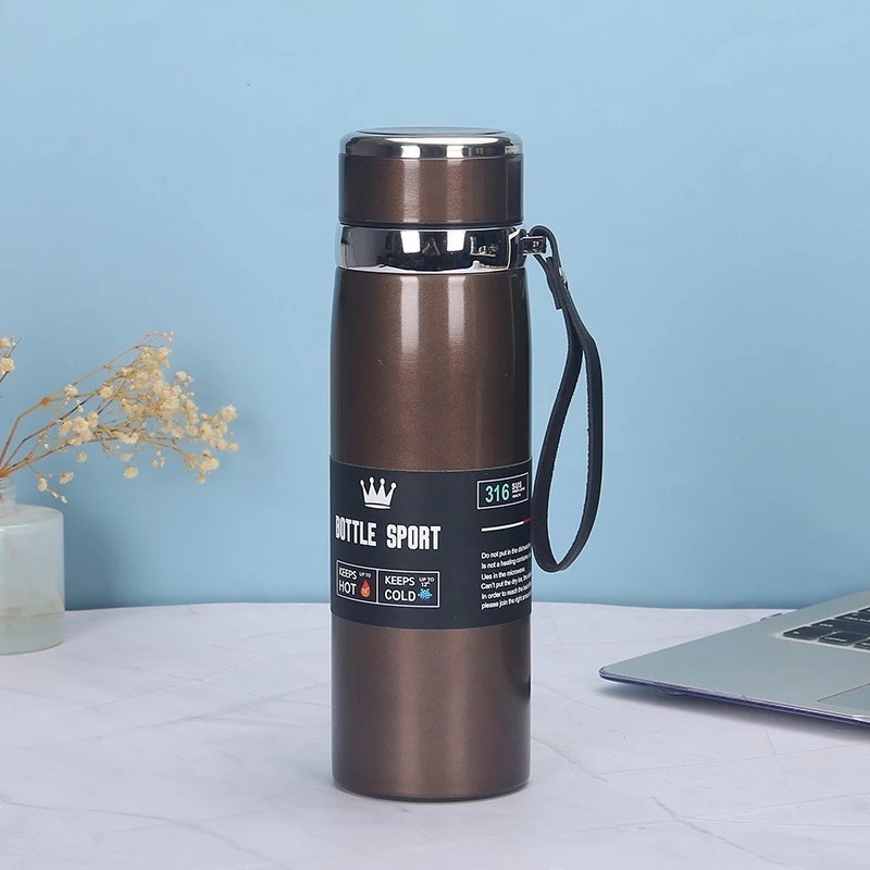 Termos Flask Metal 1000ml (314-18) - Termos Travel Botol Air Minum Tahan Panas Dingin