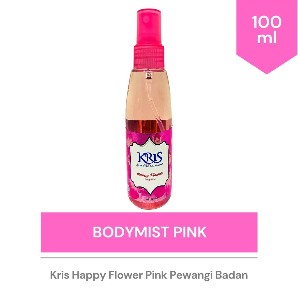 Kris Body Mist 100ml - Happy Flower (Pink)