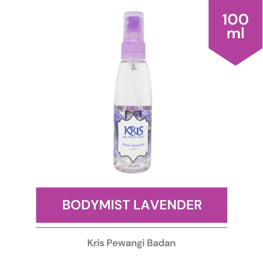 Kris Body Mist 100ml - Fresh Lavender (Ungu)