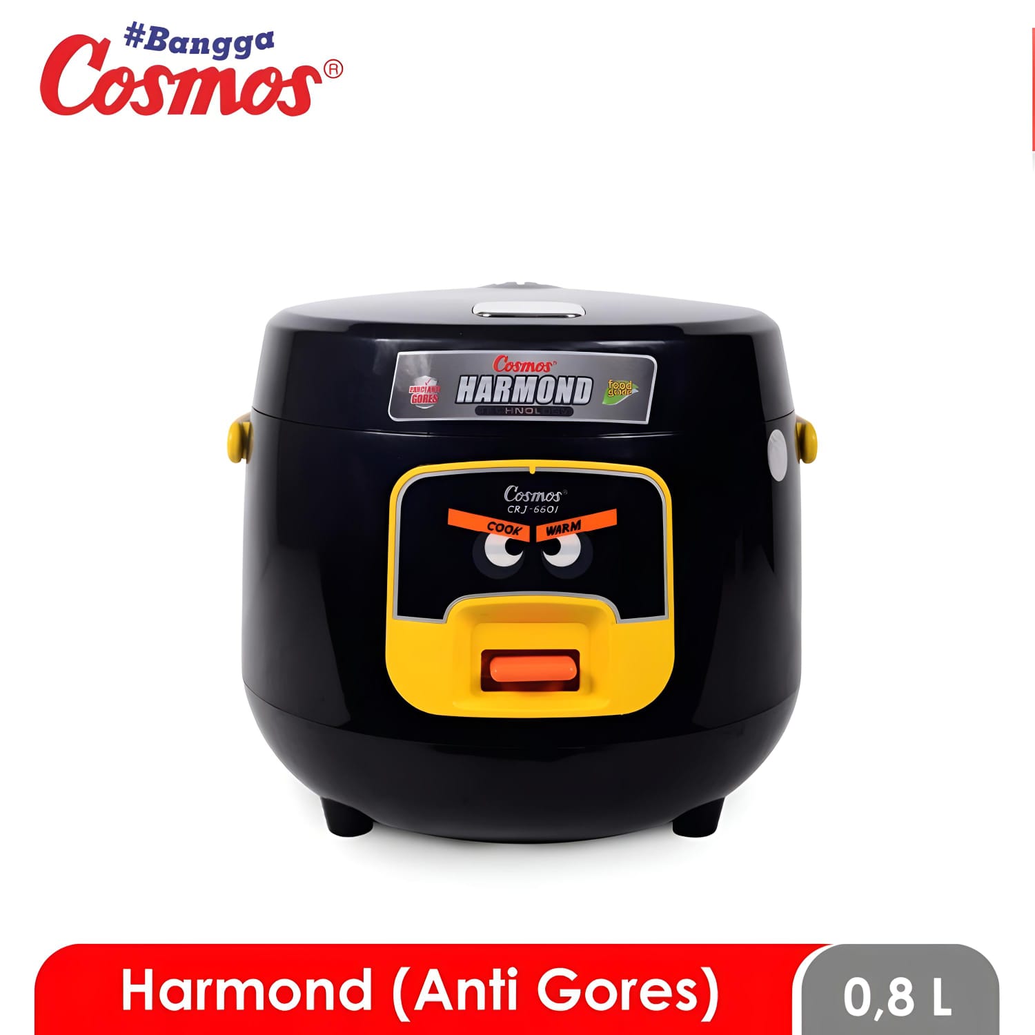 Cosmos Rice Cooker Harmond CRJ-6601 Black - 0.8L 300W/220V Penanak Nasi Cosmos Rice Cooker Harmond CRJ-6601 Black - 0.8L 300W/220V Penanak Nasi