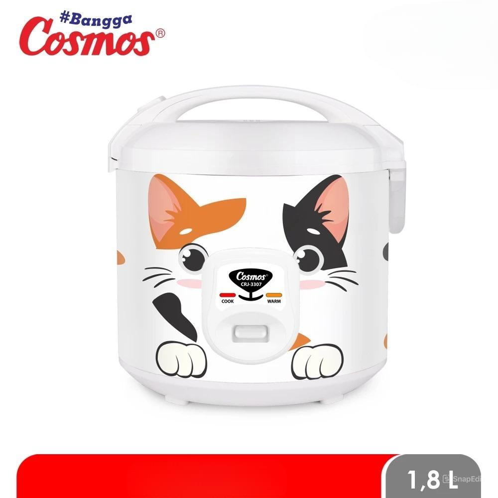 Cosmos Rice Cooker Fabelia Series CRJ-3307 Cat - 1.8L 400W/220V Penanak Nasi Cosmos Rice Cooker Fabelia Series CRJ-3307 Cat - 1.8L 400W/220V Penanak Nasi