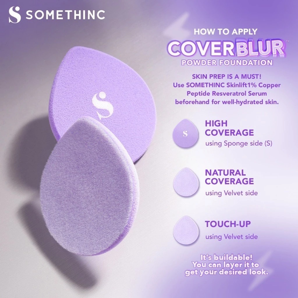Somethinc Copy Paste Coverblur Powder Foundation 12gr - N02.5 Linen