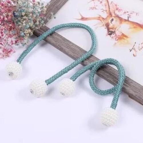 (Isi 2) Tali Gorden Magnet (Pengikat Tirai Magnet - Curtain Tie Rope Ball)