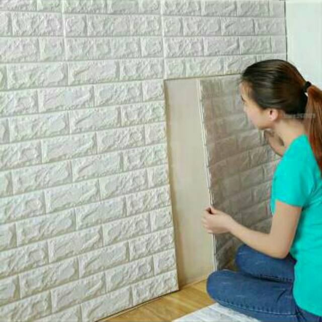 Wallpaper 3D Brick Foam  3mm - Wall Sticker Dekorasi Dinding Bata