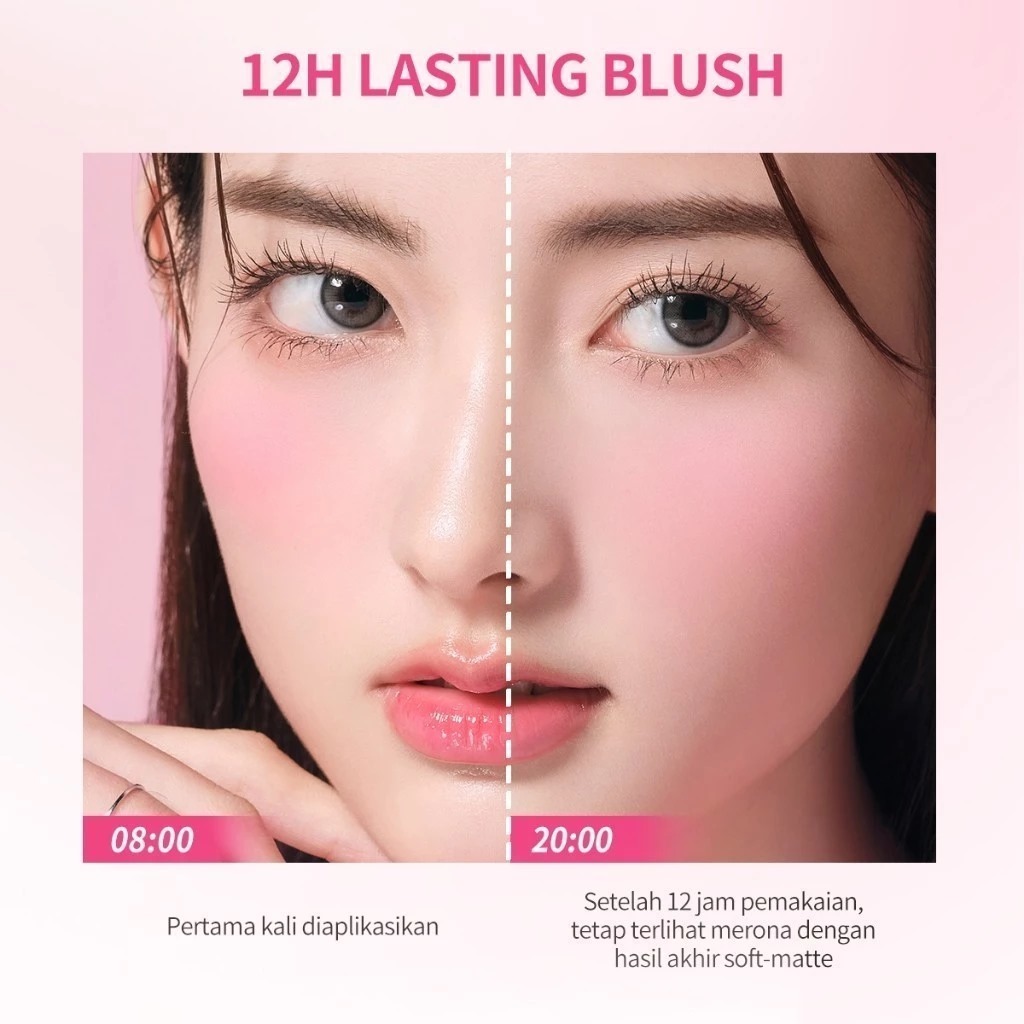 Barenbliss Moist Mochi Paste Powder Blush 4.5gr - 01 Berry Lava
