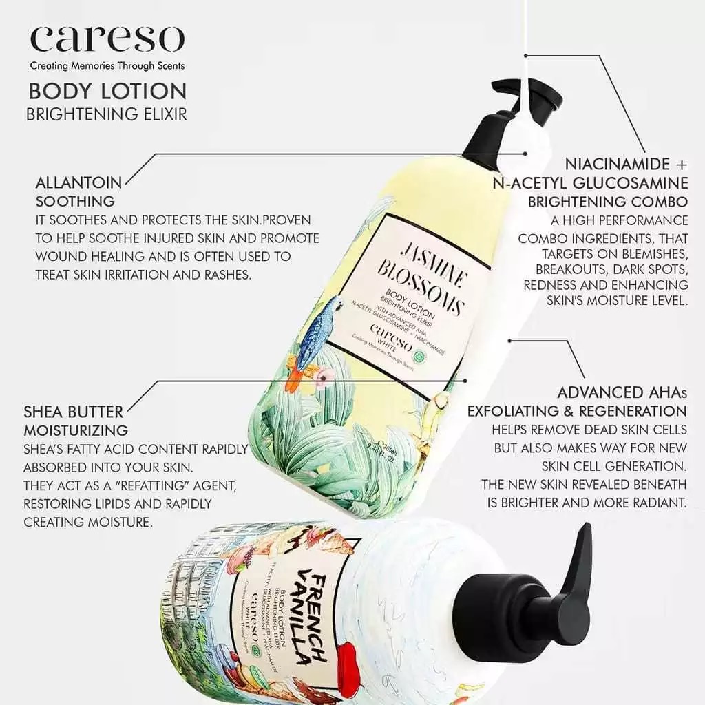 Careso Body Lotion Brightening Elixir 300ml (Pump) - Spring in New York
