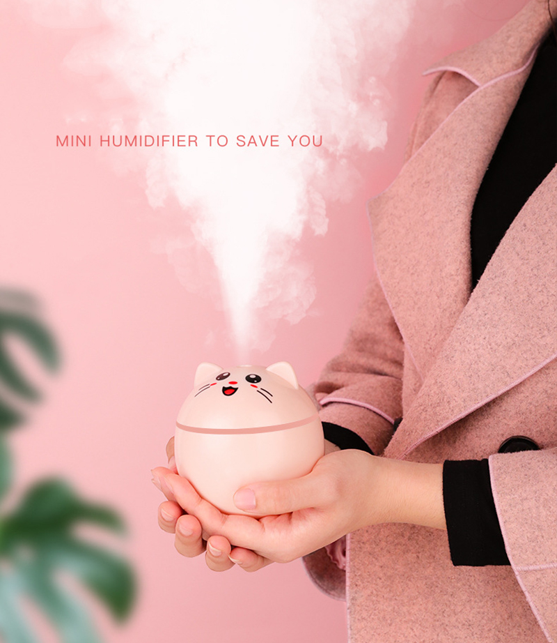 Humidifier Fortune Cat Mini 9cm Kapasitas 300ml