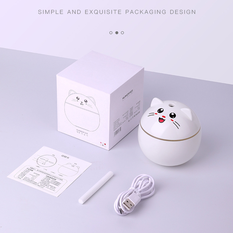 Humidifier Fortune Cat Mini 9cm Kapasitas 300ml