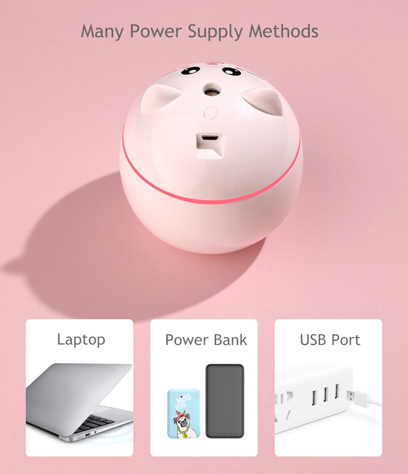 Humidifier Fortune Cat Mini 9cm Kapasitas 300ml