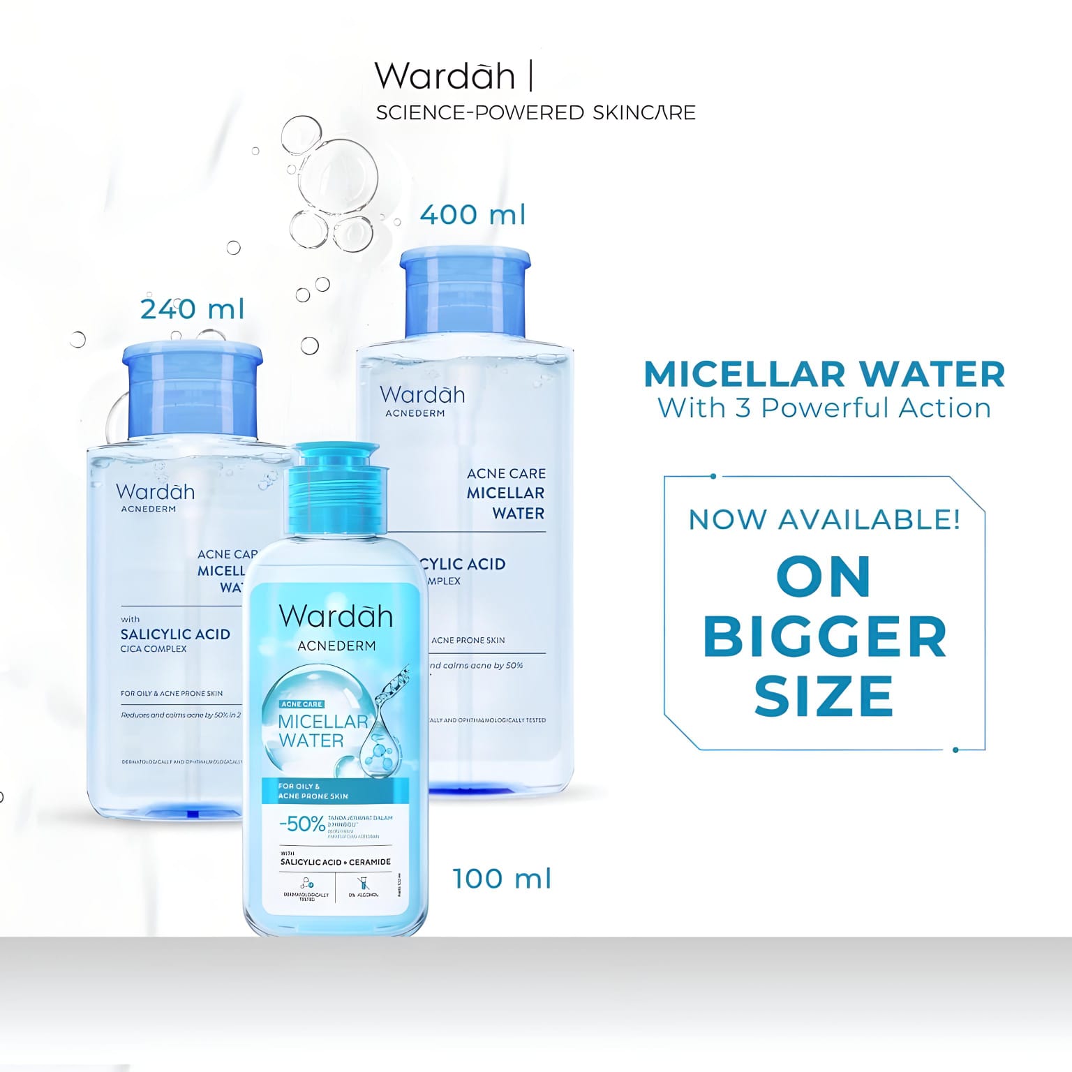 Wardah Acnederm Acne Care Micellar Water 400ml