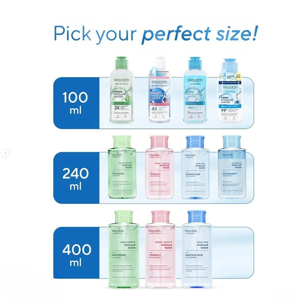 Wardah Perfect Bright + Tone Up Micellar Water 400ml