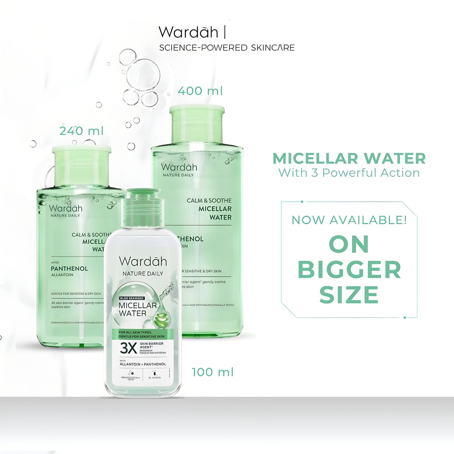 Wardah Nature Daily Calm & Soothe Micellar Water 400ml