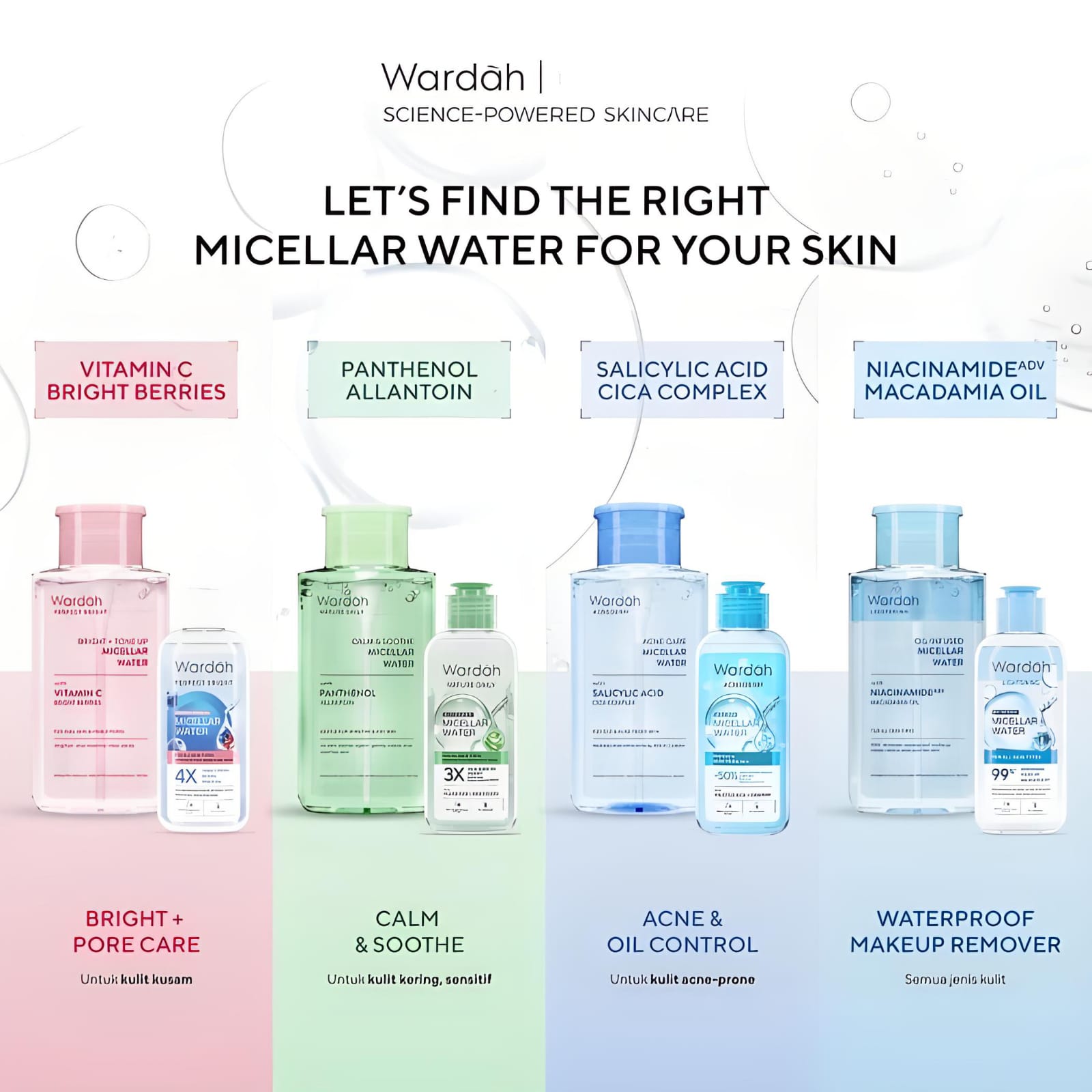 Wardah Nature Daily Calm & Soothe Micellar Water 400ml
