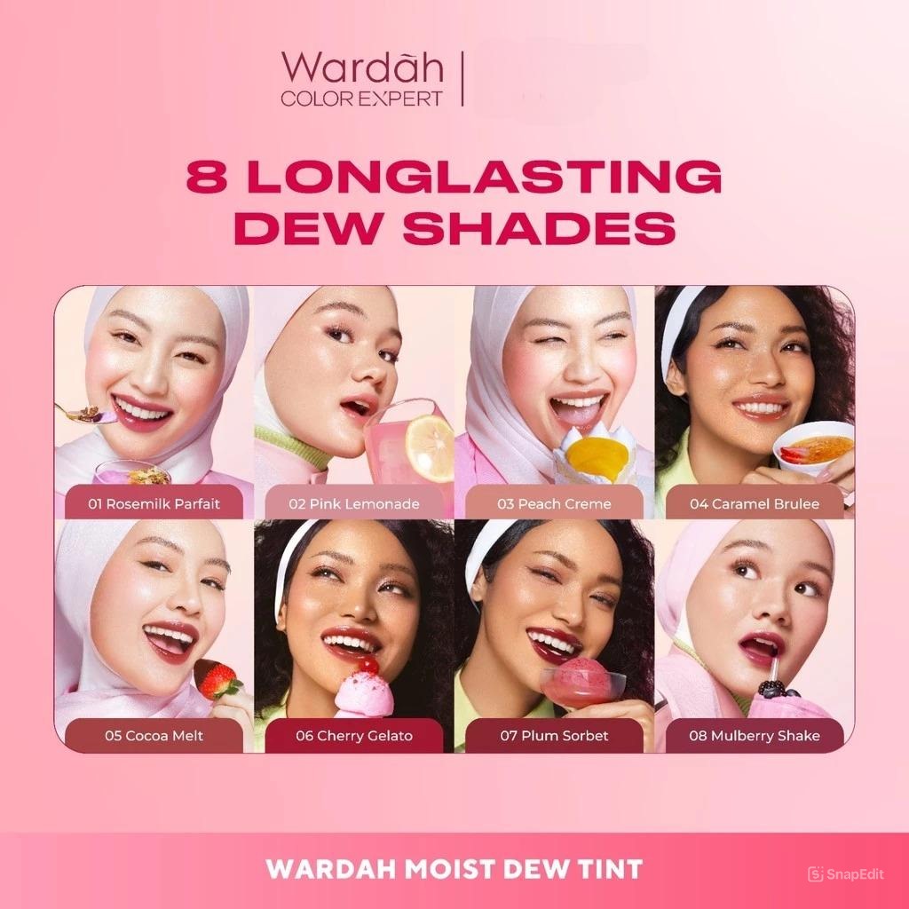 Wardah Moist Dew Tint 3gr - 03 Peach Crème
