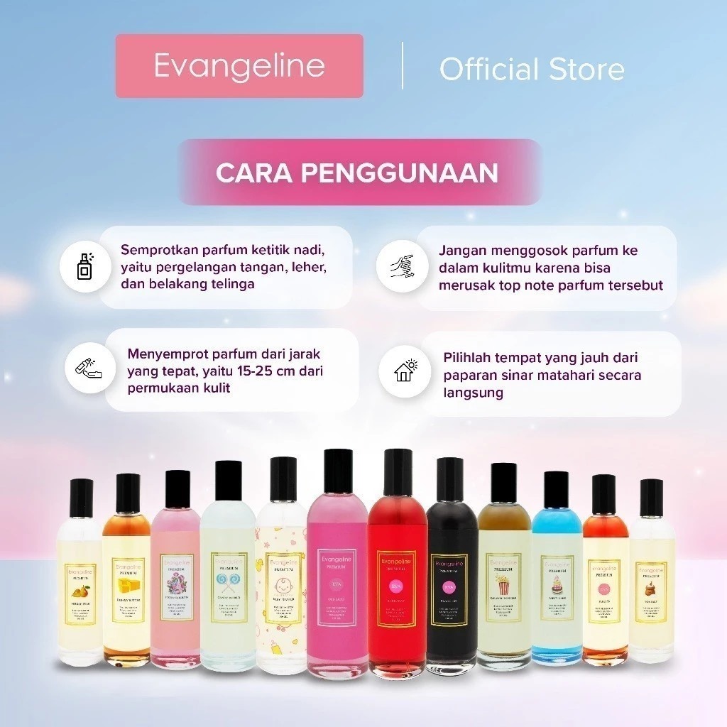 Evangeline Eau De Parfum Premium 100ml - Party Cake