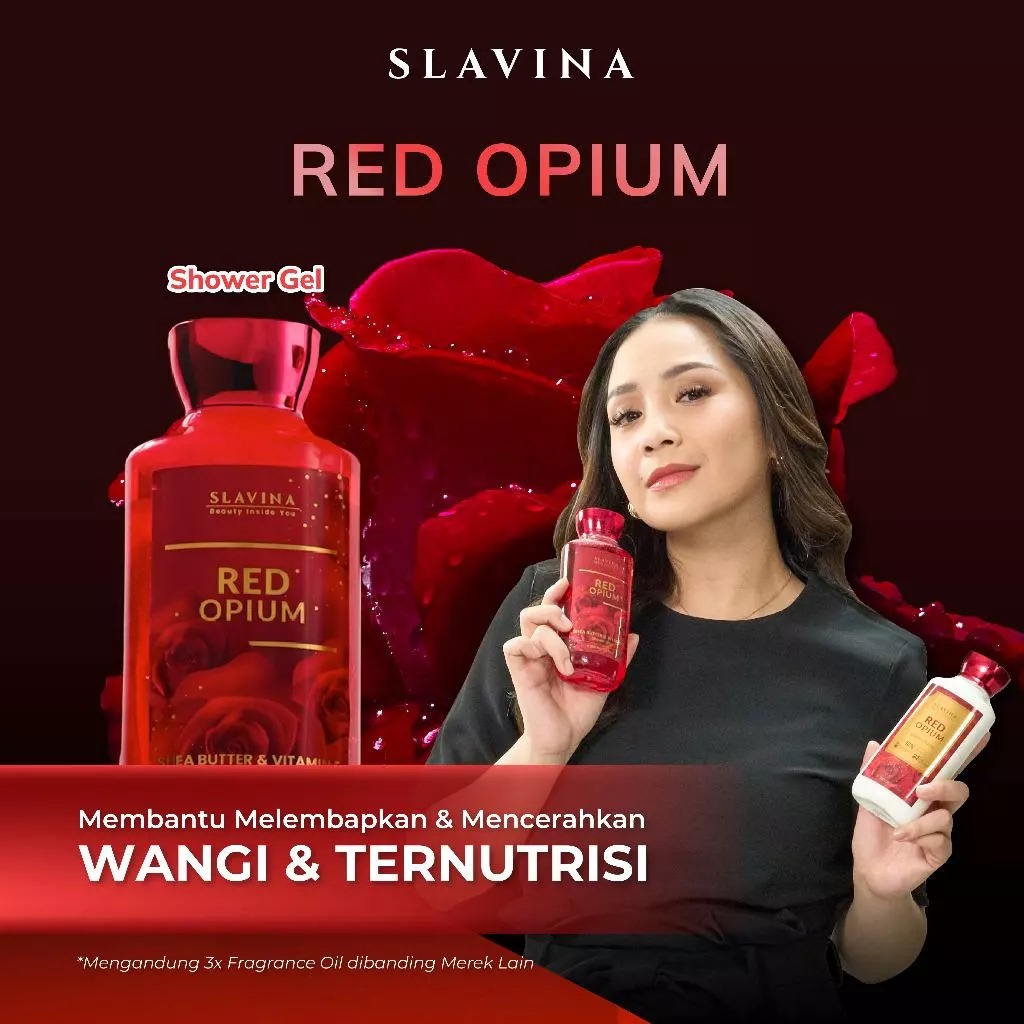 Slavina Shower Gel 350ml - Red Opium