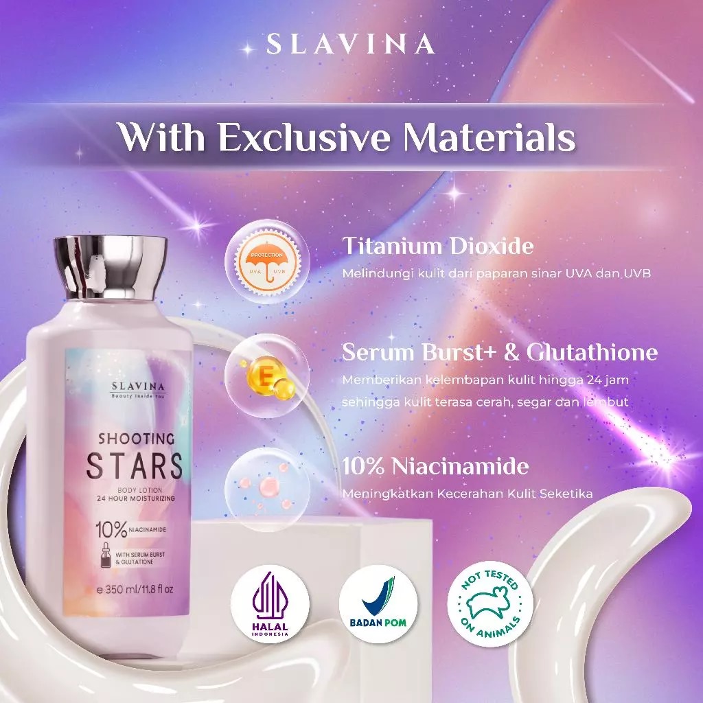 Slavina Body Lotion 350ml - Shooting Stars