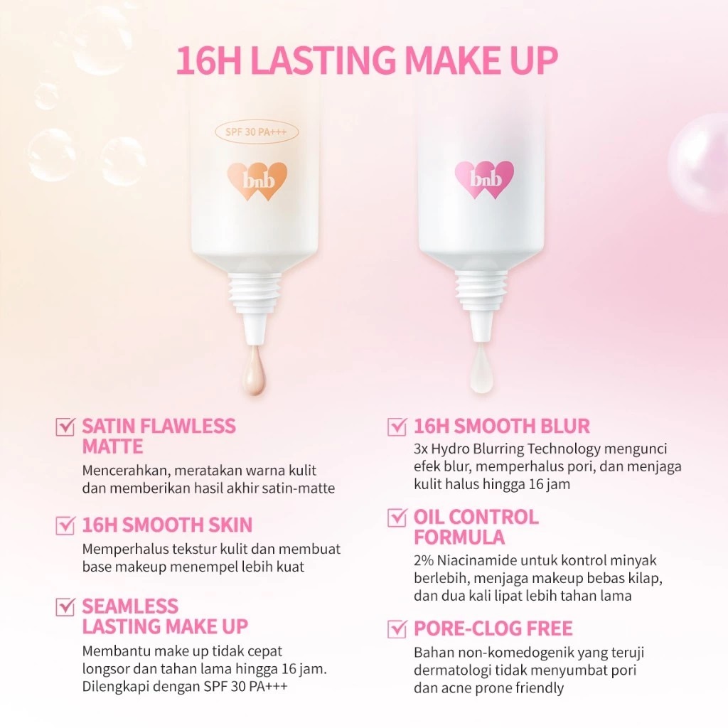 BNB Barenbliss Locklook Silky Flawless Tinted Primer SPF30 PA+++ 20gr