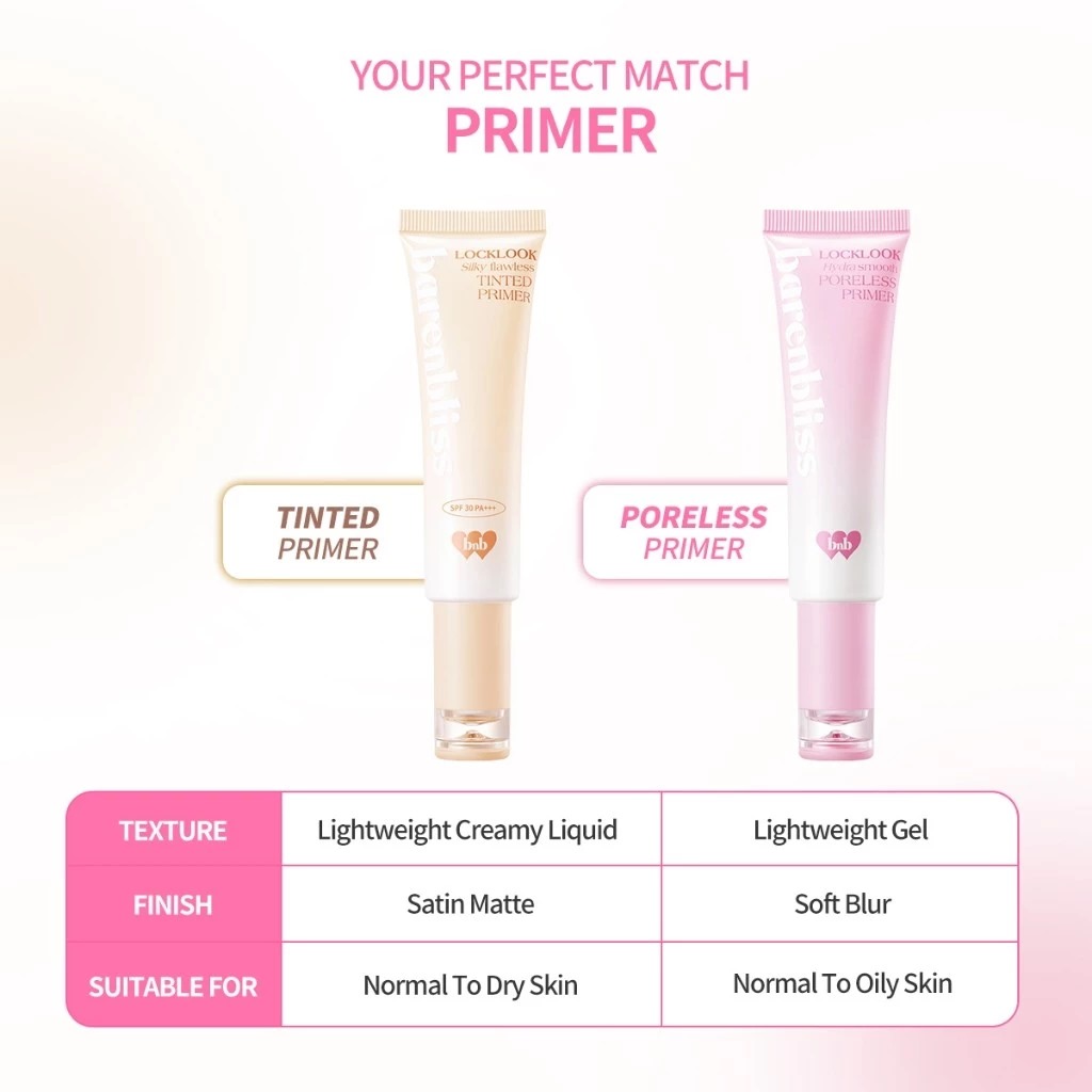 BNB Barenbliss Locklook Silky Flawless Tinted Primer SPF30 PA+++ 20gr