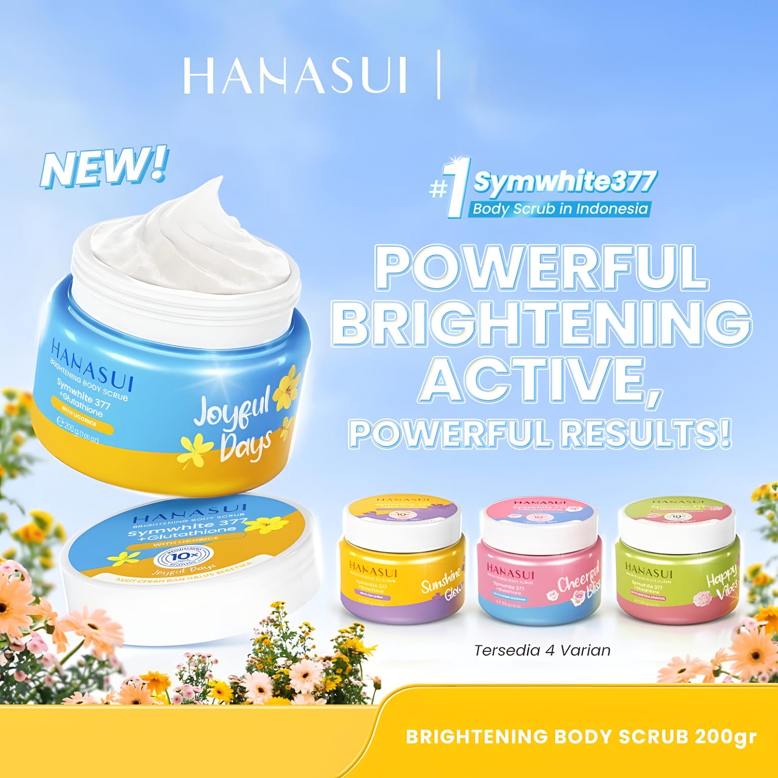 Hanasui Brightening Body Scrub 200gr - Sunshine Glow