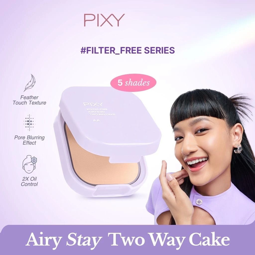 Pixy Airy Stay Two Way Cake 4gr - N43 Medium Beige