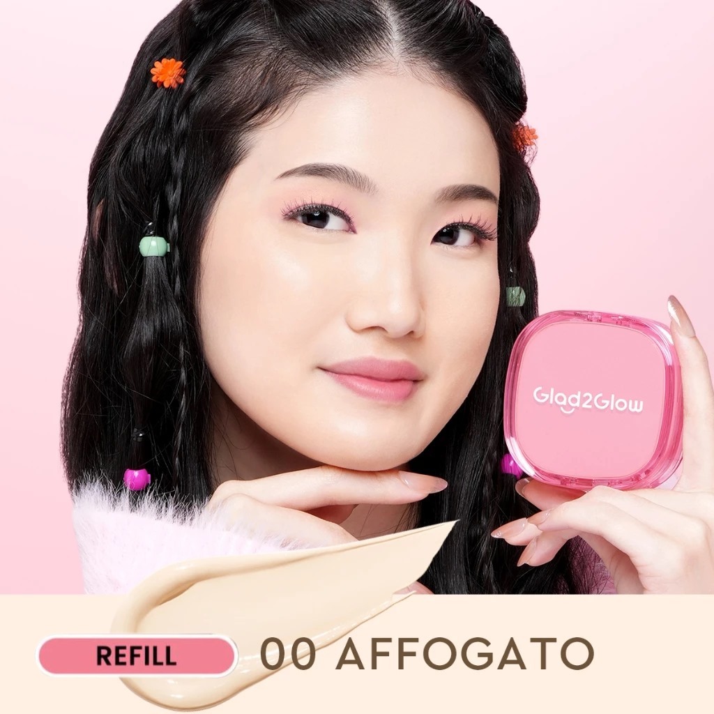 Glad 2 Glow Perfect Cover Cushion REFILL 11gr - 00 Affogato Glad 2 Glow Perfect Cover Cushion REFILL 11gr - 00 Affogato