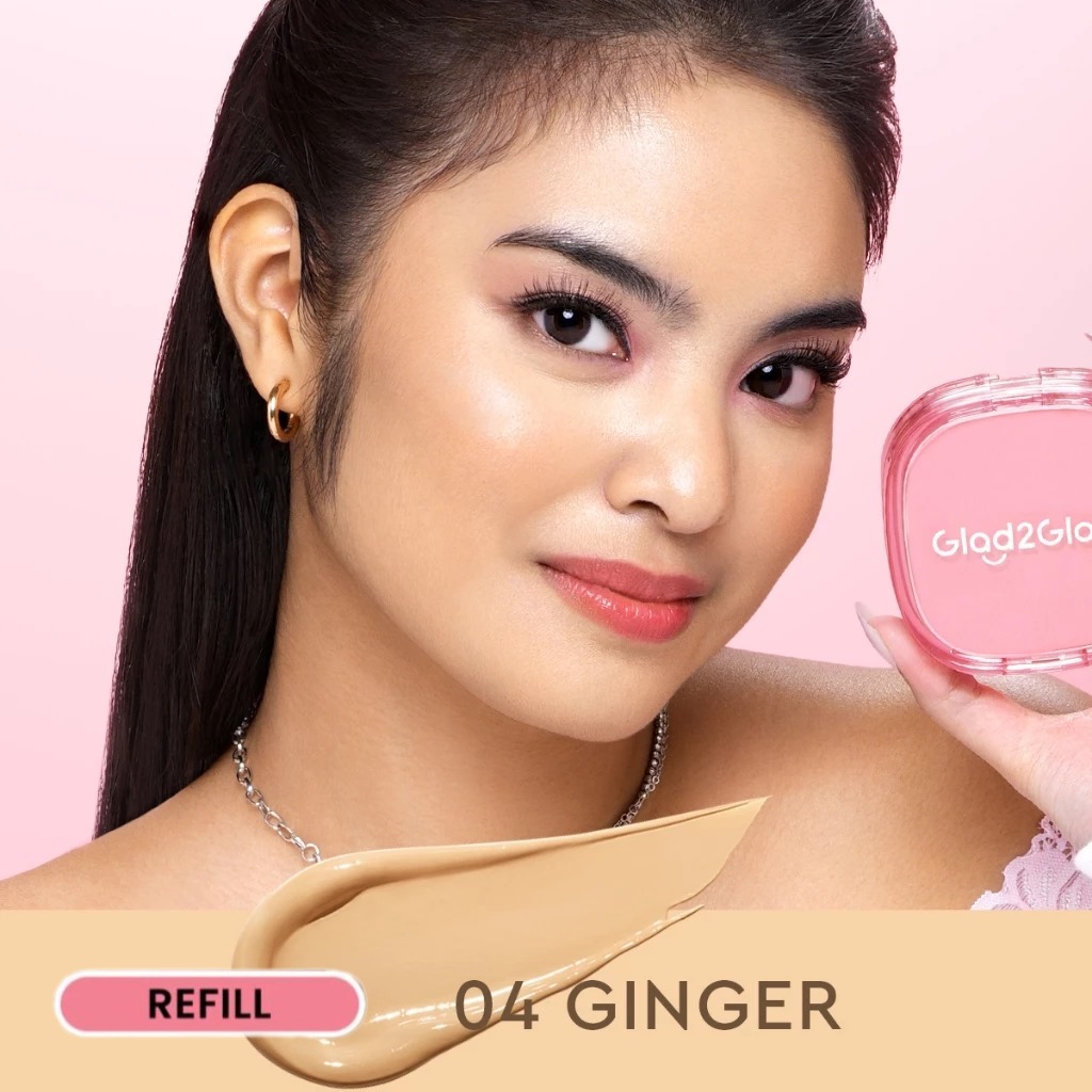 Glad 2 Glow Perfect Cover Cushion REFILL 11gr - 04 Ginger Glad 2 Glow Perfect Cover Cushion REFILL 11gr - 04 Ginger