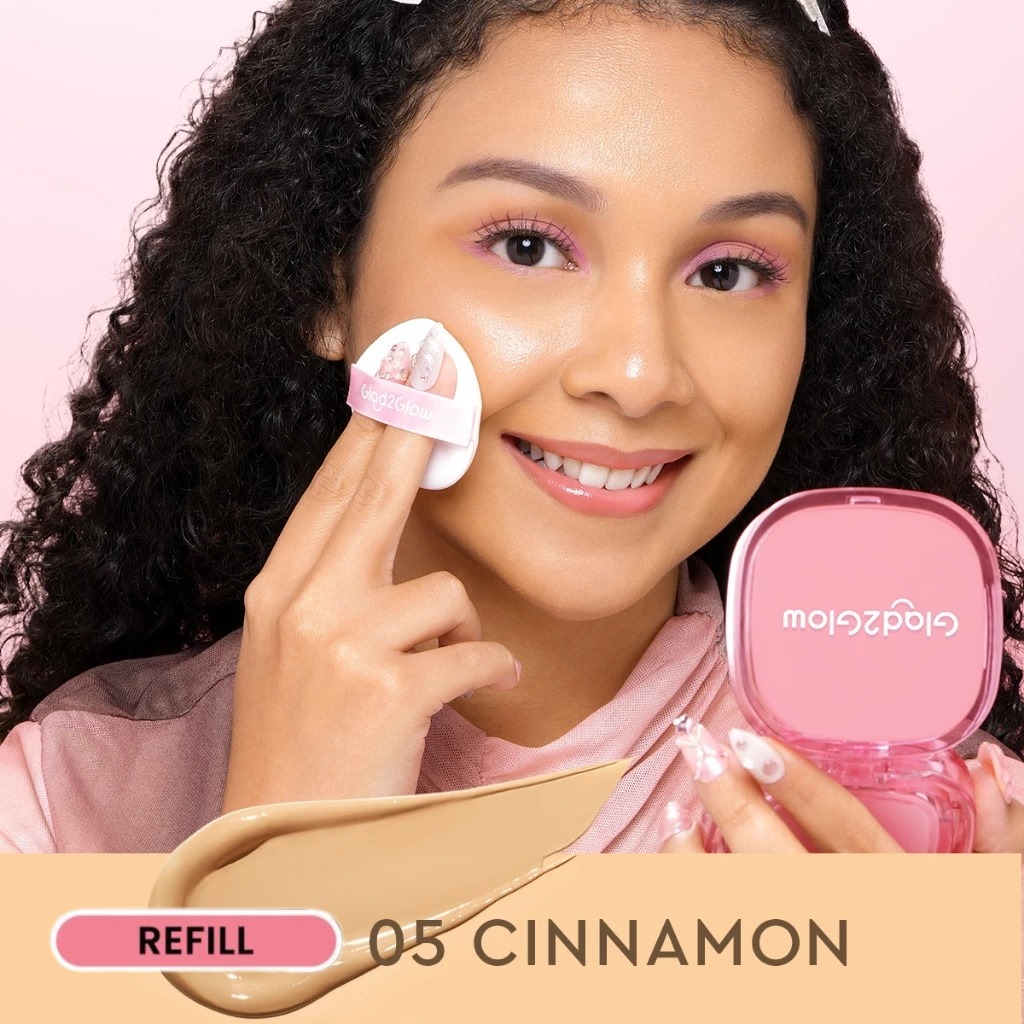 Glad 2 Glow Perfect Cover Cushion REFILL 11gr - 05 Cinnamon Glad 2 Glow Perfect Cover Cushion REFILL 11gr - 05 Cinnamon